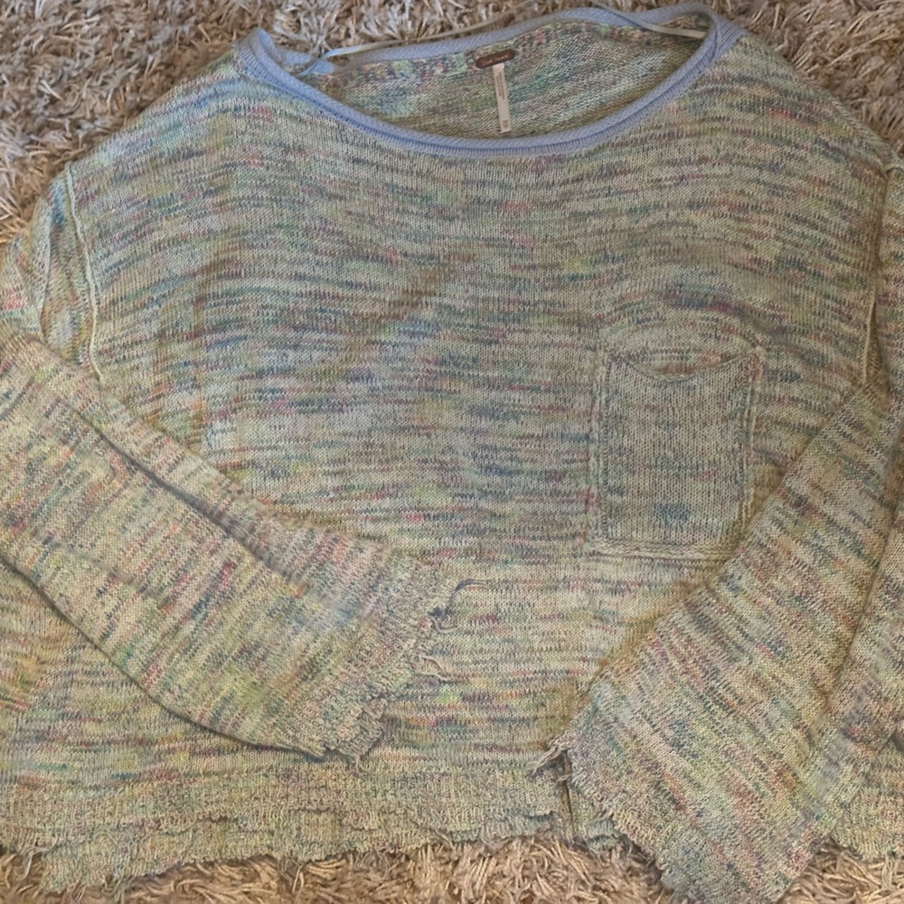 Free People Very Oversized Colourful thread sweater. Extremely oversized.